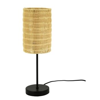 Lampe en rotin naturel et métal-NLA2810 1