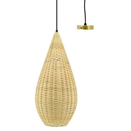 Suspension goutte en rotin naturel-NLA2832