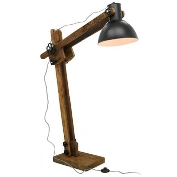 Lampe en bois recyclé et métal teinté Archi-NLA3130 2