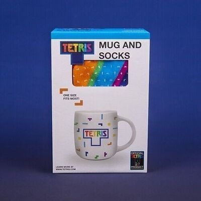 Juego de taza y calcetín Tetris