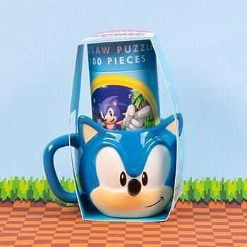 Ensemble tasse et casse-tête Sonic 4