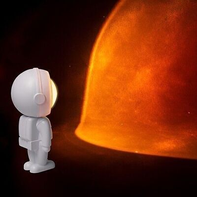 Lámpara de puesta de sol de astronauta