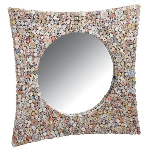 Miroir carré incurvé en papier recyclé-NMI1480V