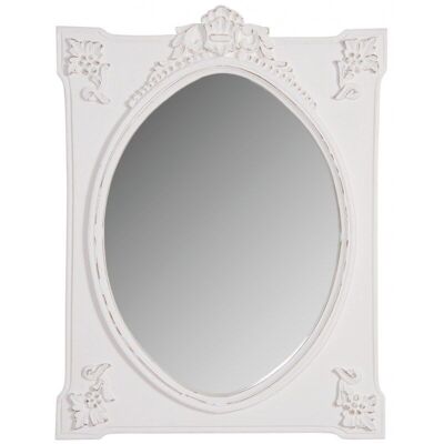 Miroir rectangulaire blanc charme-NMI1710V