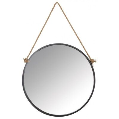 Round mirror with rope-NMI1780V