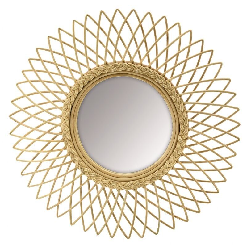Specchio solare con anima in rattan-NMI1910V