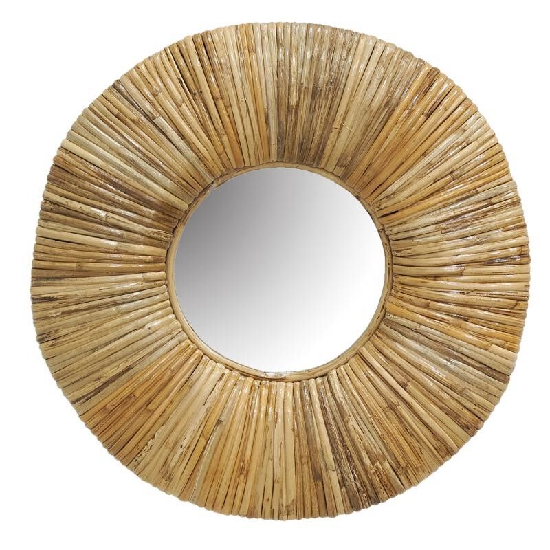 Specchio in rattan naturale-NMI2010V
