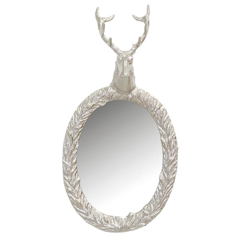 Grande specchio cervo in alluminio - NMI2020V