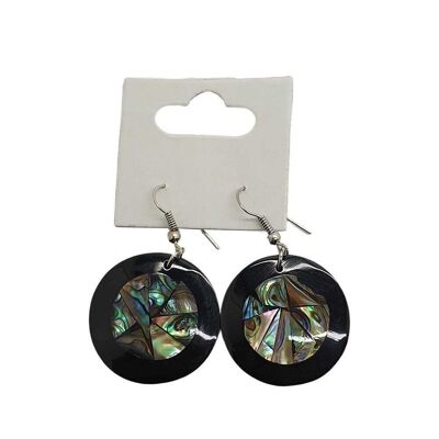 Vie Naturals Black Seashell Earring