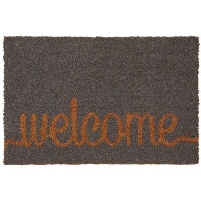 Black doormat Welcome-NPA1970