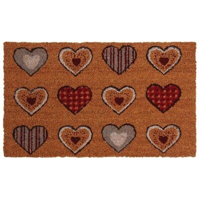 Doormat 12 hearts-NPA2070