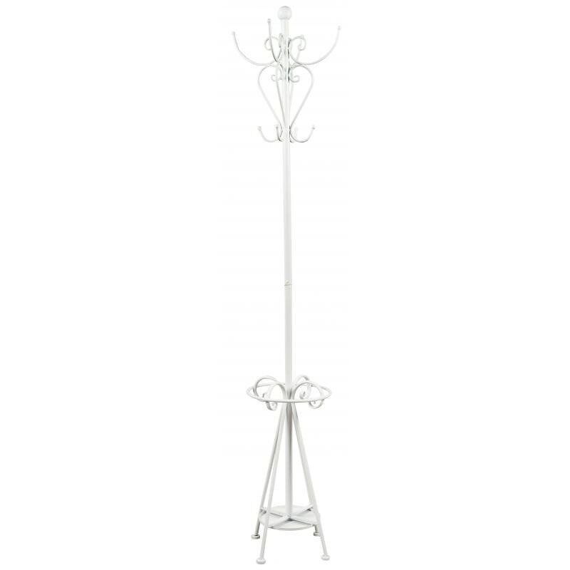 Appendiabiti in metallo laccato bianco-NPM1130