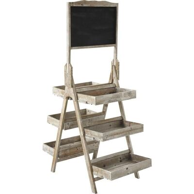 Wooden display stand + blackboard-NPR1330