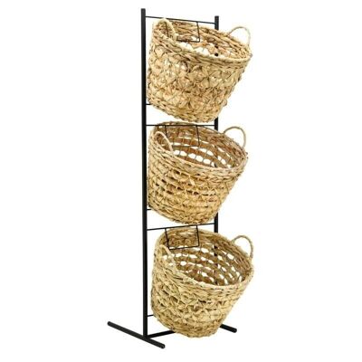 Metal display and hyacinth baskets-NPR1740