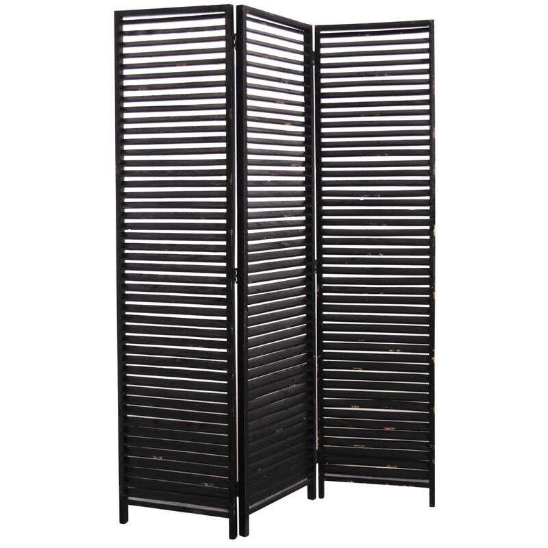 Paravento 3 pannelli in legno invecchiato-NPV1510