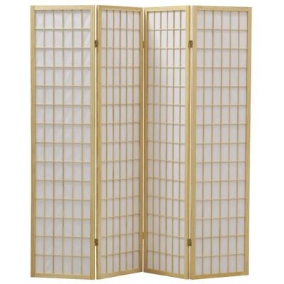 Natural pine and rice paper screen-NPV1700