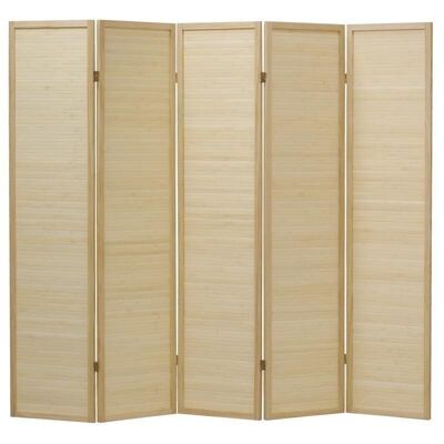 Screen in natural pine and bamboo-NPV1740