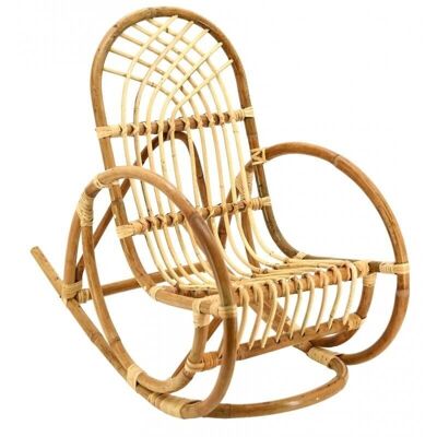 Natural rattan rocking chair-NRE1080