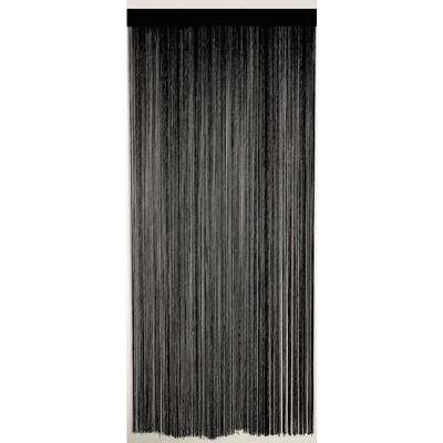 Black Polycotton Door Curtain-NRI1480
