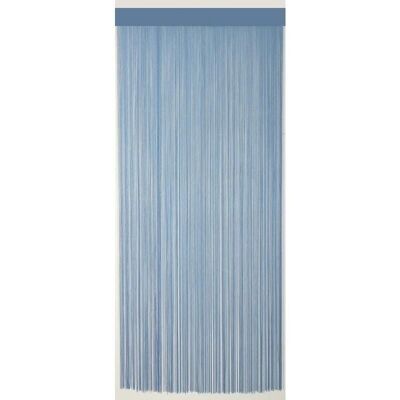 Cortina de puerta de polialgodón azul-NRI1490