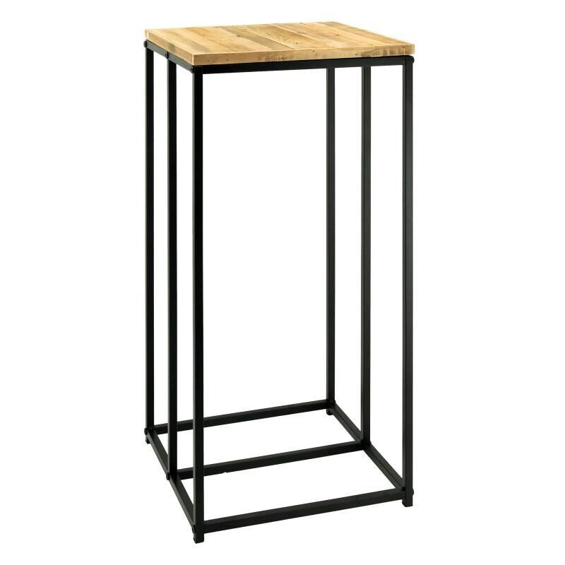 Sellette porte-bûches en bois et métal-NSE1770