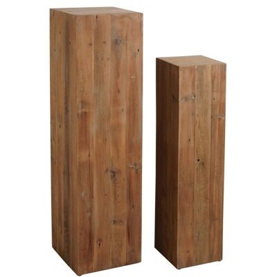 Stand di design in legno riciclato-NSE184S