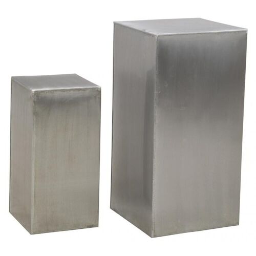 Sellettes carrées en zinc titanium-NSE198S