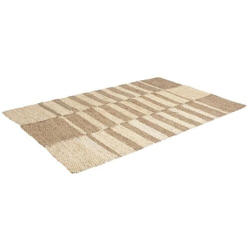 Tapis rectangulaire en jonc de mer et maïs-NTA1794