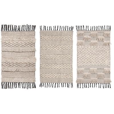 Fringed cotton rug-NTA1830