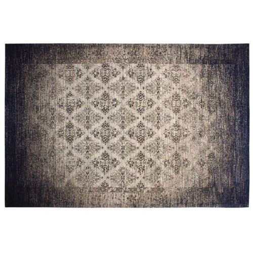 Tapis jacquard bleu L-NTA1953