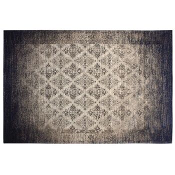 Tapis jacquard bleu L-NTA1953