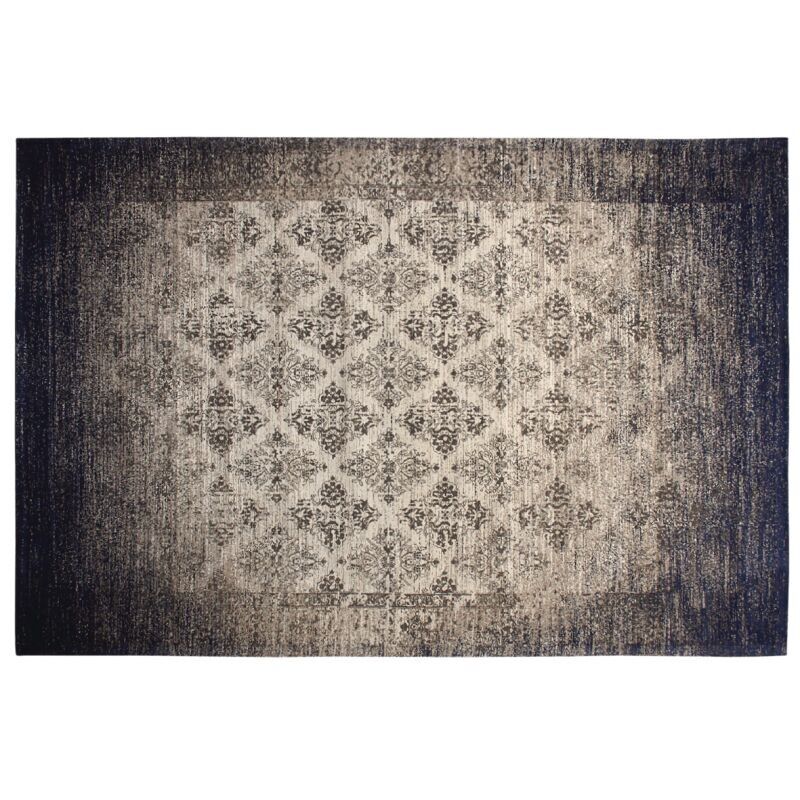 Tappeto jacquard blu L-NTA1953