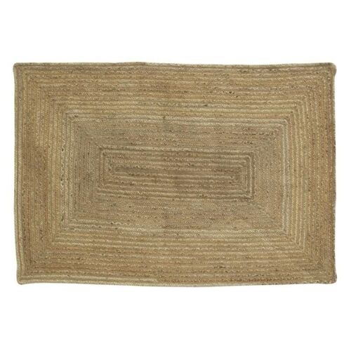 Tapis rectangulaire en jute naturelle-NTA2301