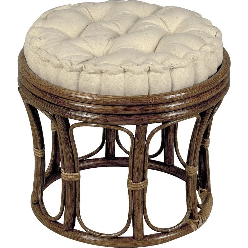 Hocker aus braunem Rattan-NTB1250C