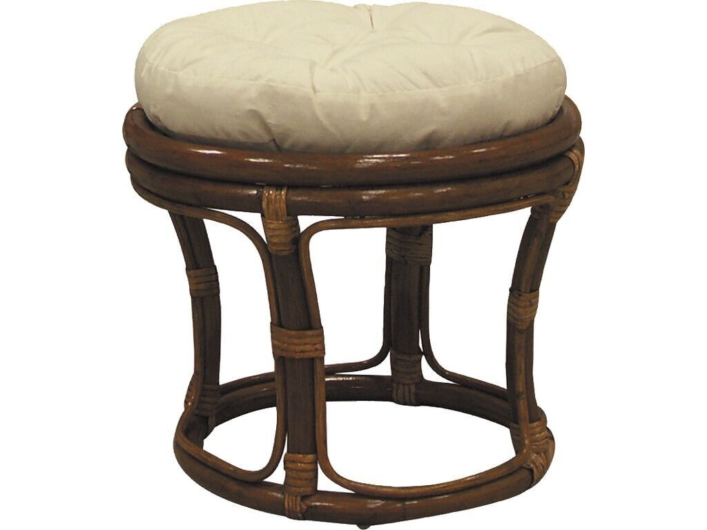 Hocker aus braunem Rattan-NTB1314C