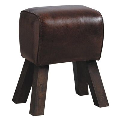 Buffalo leather stool-NTB1570