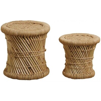 Natural Reed Stools-NTB184S