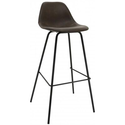 Tabouret de bar en polyuréthane brun-NTB2151
