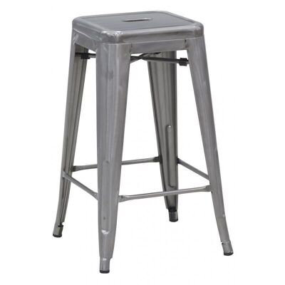 Brushed steel bar stool-NTB2450