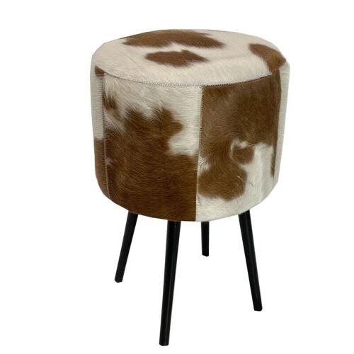 Tabouret en peau de vache-NTB2570