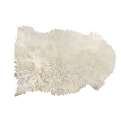 Ivory faux fur sofa throw-NTX1130C