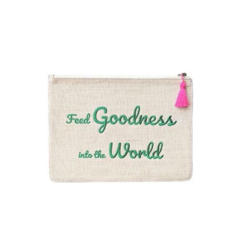 Sonia Pouch - Green and Pink