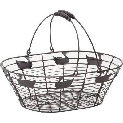 Basket with movable metal handles-PAM2720
