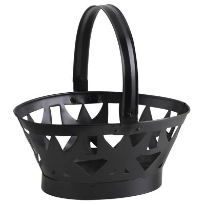 Black metal basket-PAM3300