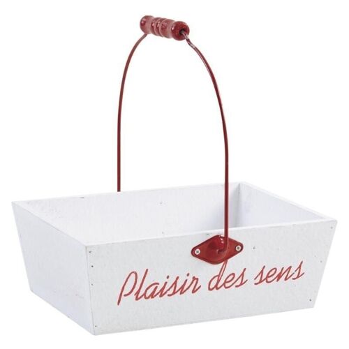 Panier en bois laqué Plaisir des Sens-PAM4490