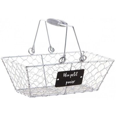 Silver Mesh Basket-PAM4810