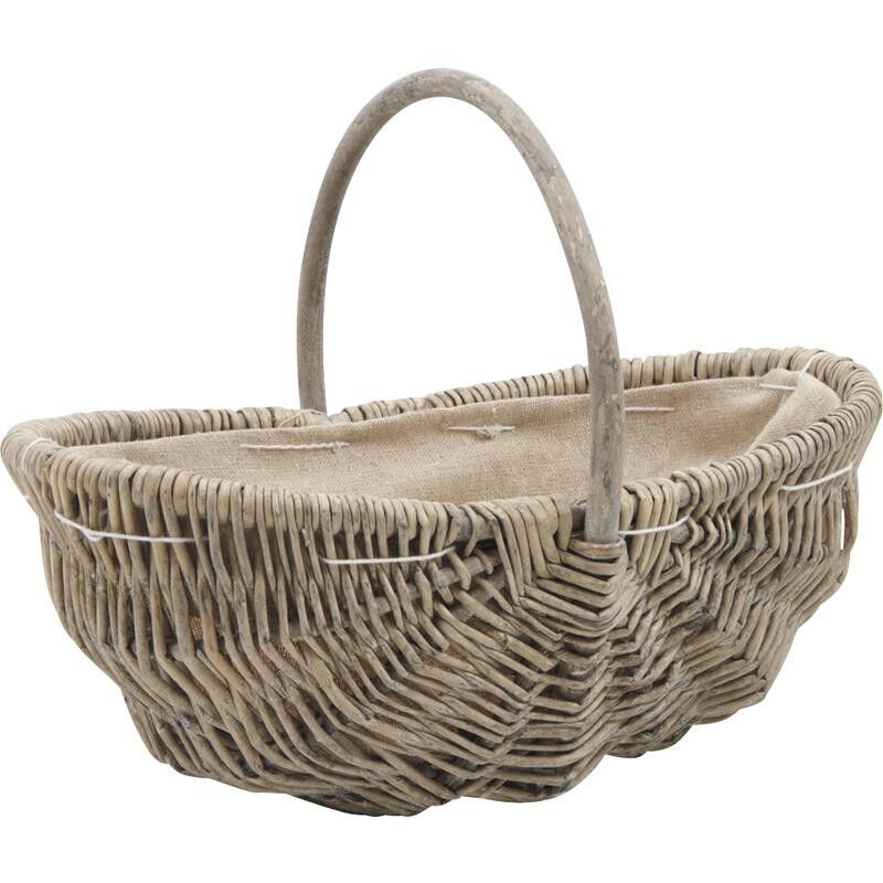 Burgundy wicker basket-PBG1230J