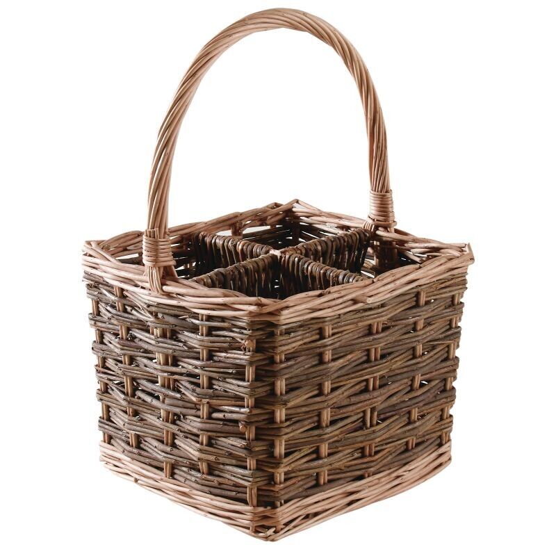 Bottle rack in raw wicker-PBO1920