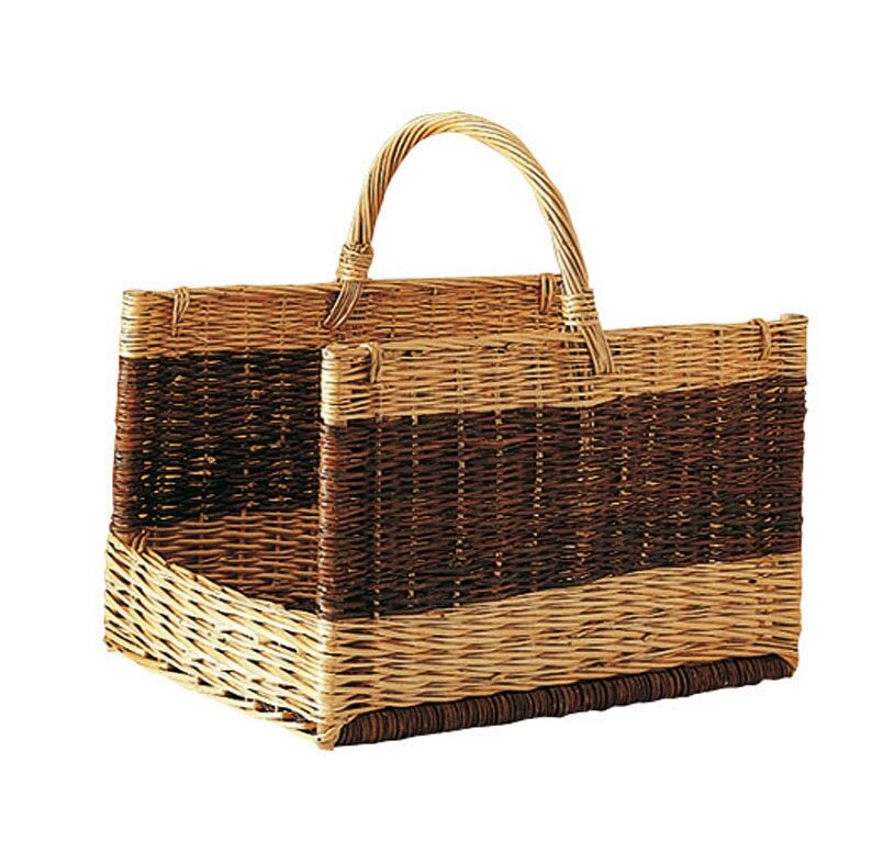 Cestino per tronchi di vimini-PBU1280