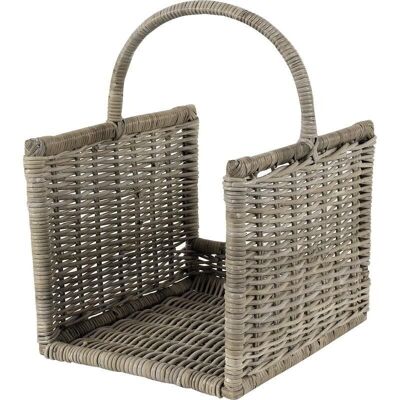 Log baskets in gray pot-PBU166S